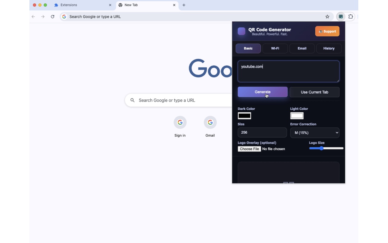 Generate QR